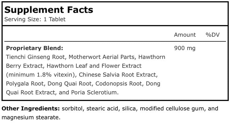 Ingredients and nutritional facts