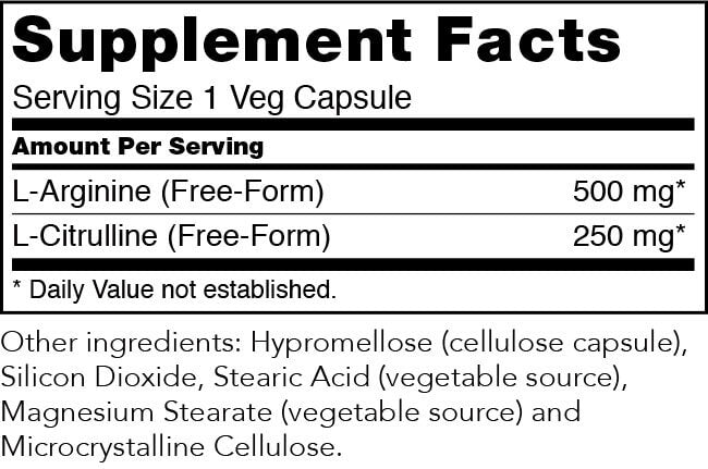 Ingredients and nutritional facts