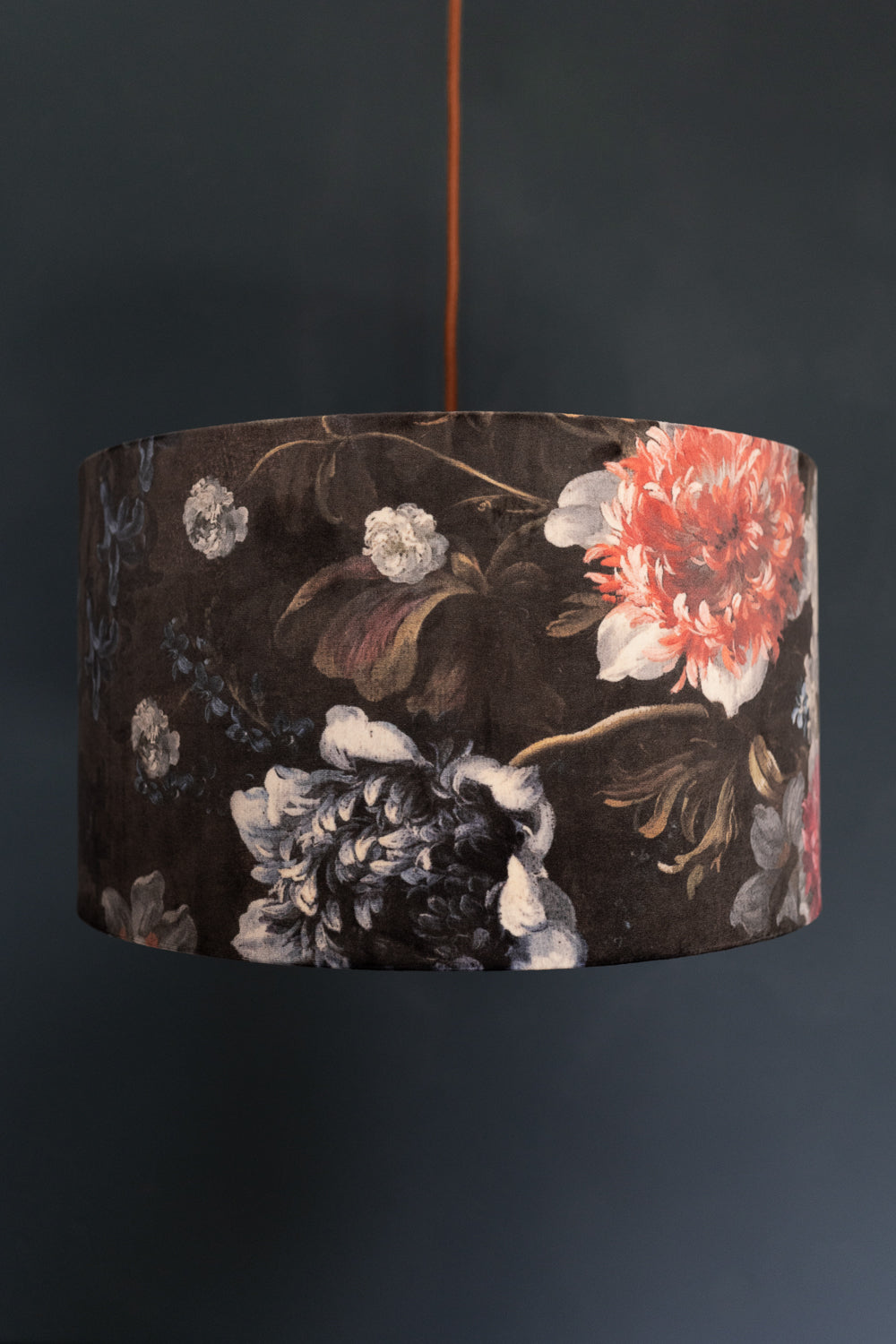 floral velvet lampshade