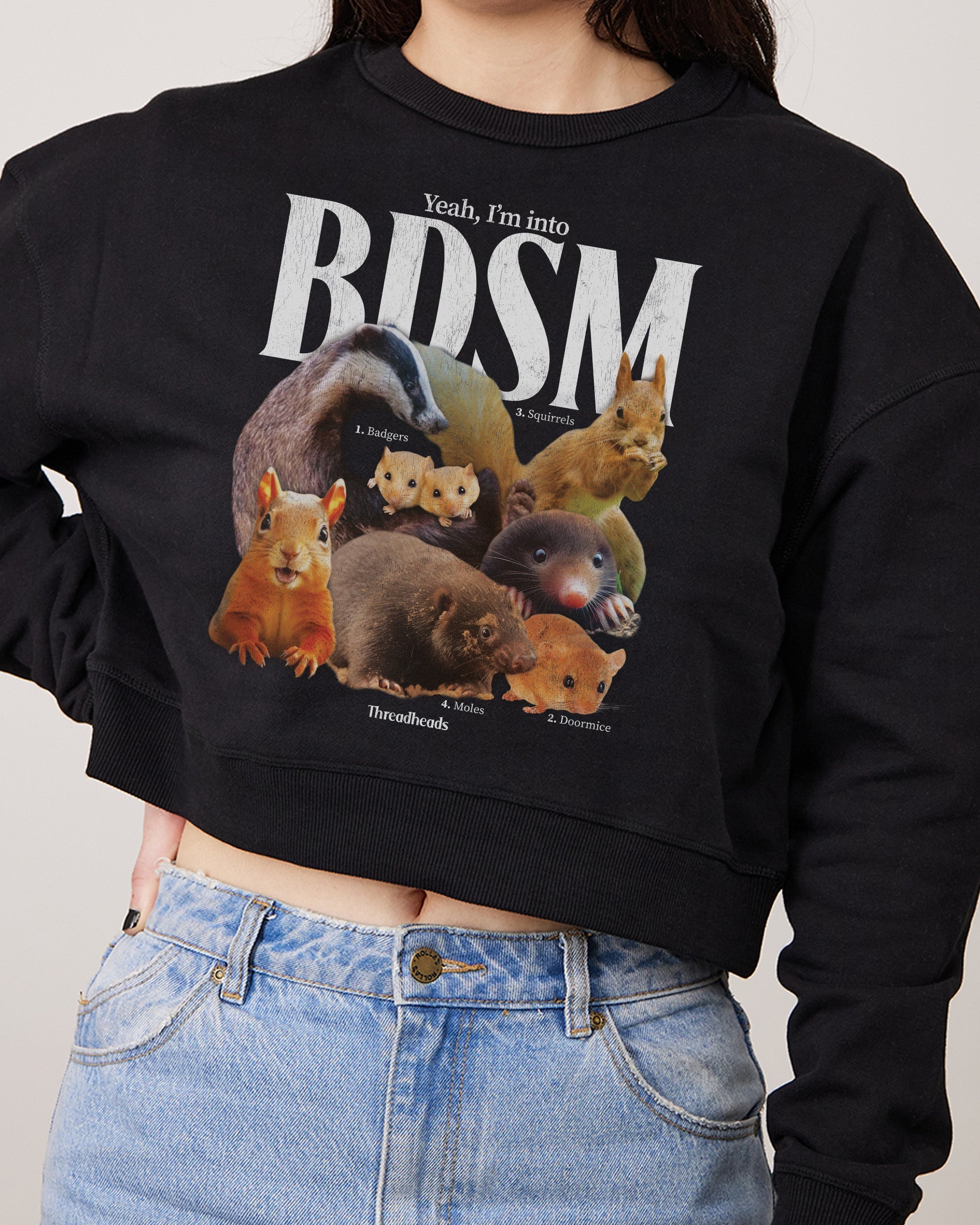 BDSM Crop Jumper Australia Online Black