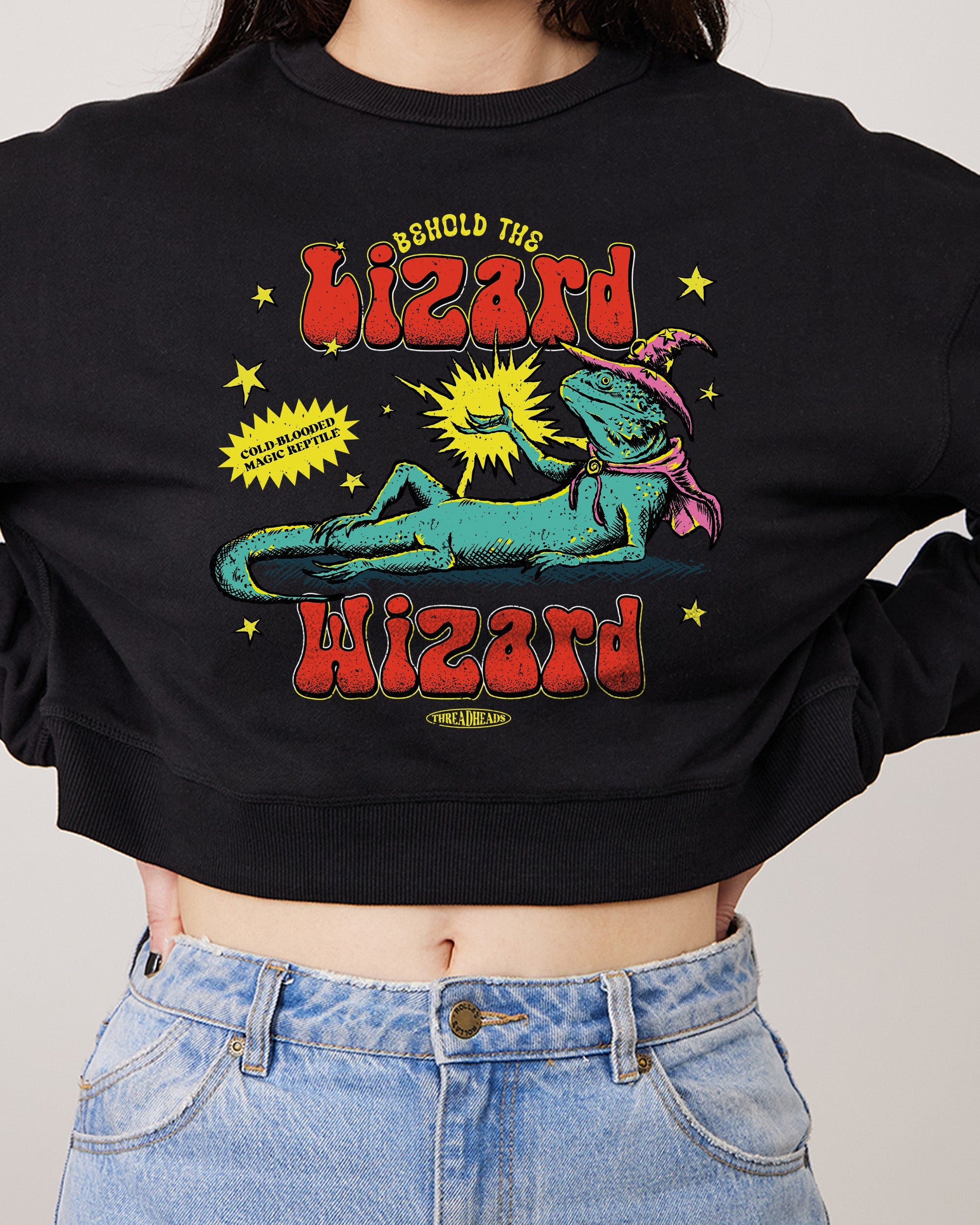 Lizard Wizard Crop Jumper