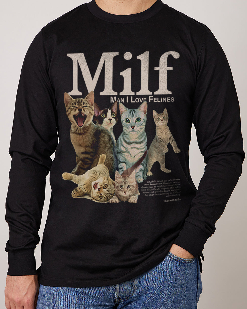 Man I Love Felines Long Sleeve