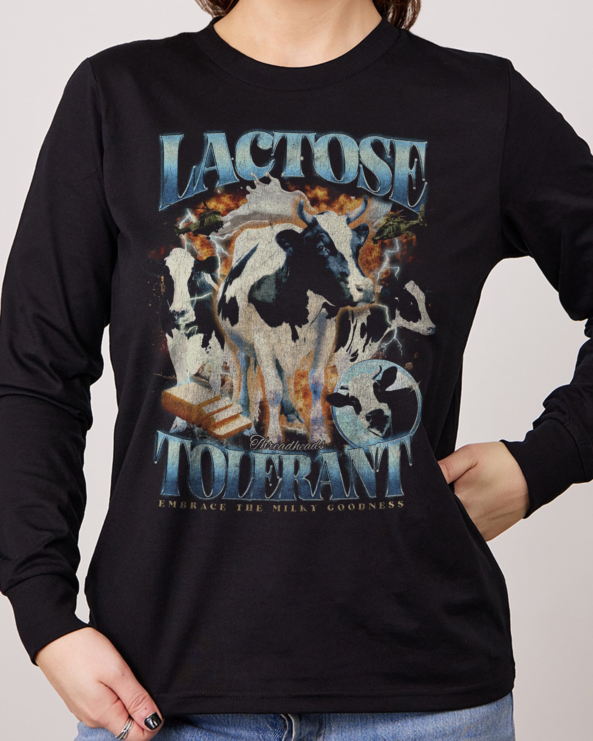 Lactose Tolerant Long Sleeve Australia Online Black