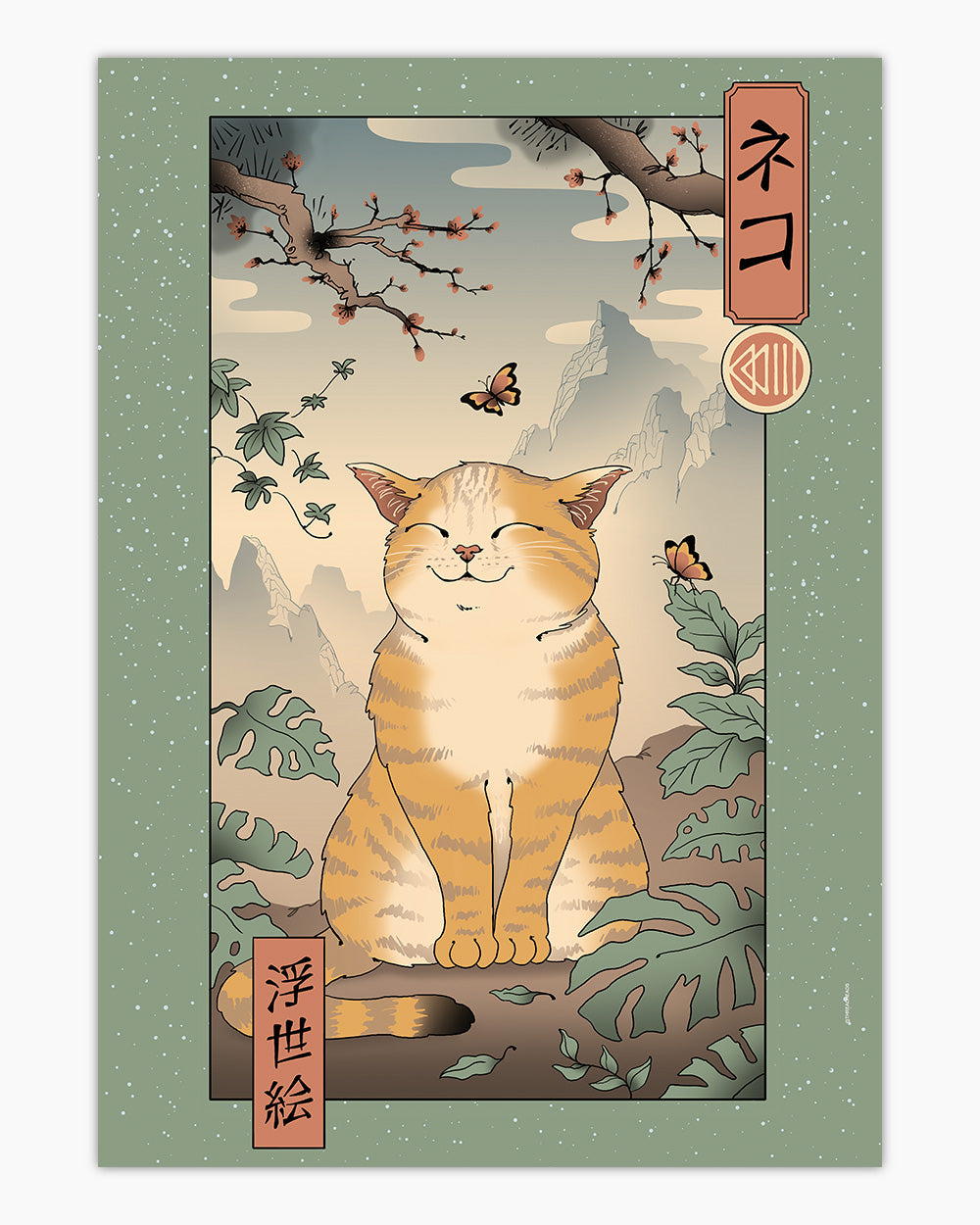 Edo Cat Art Print