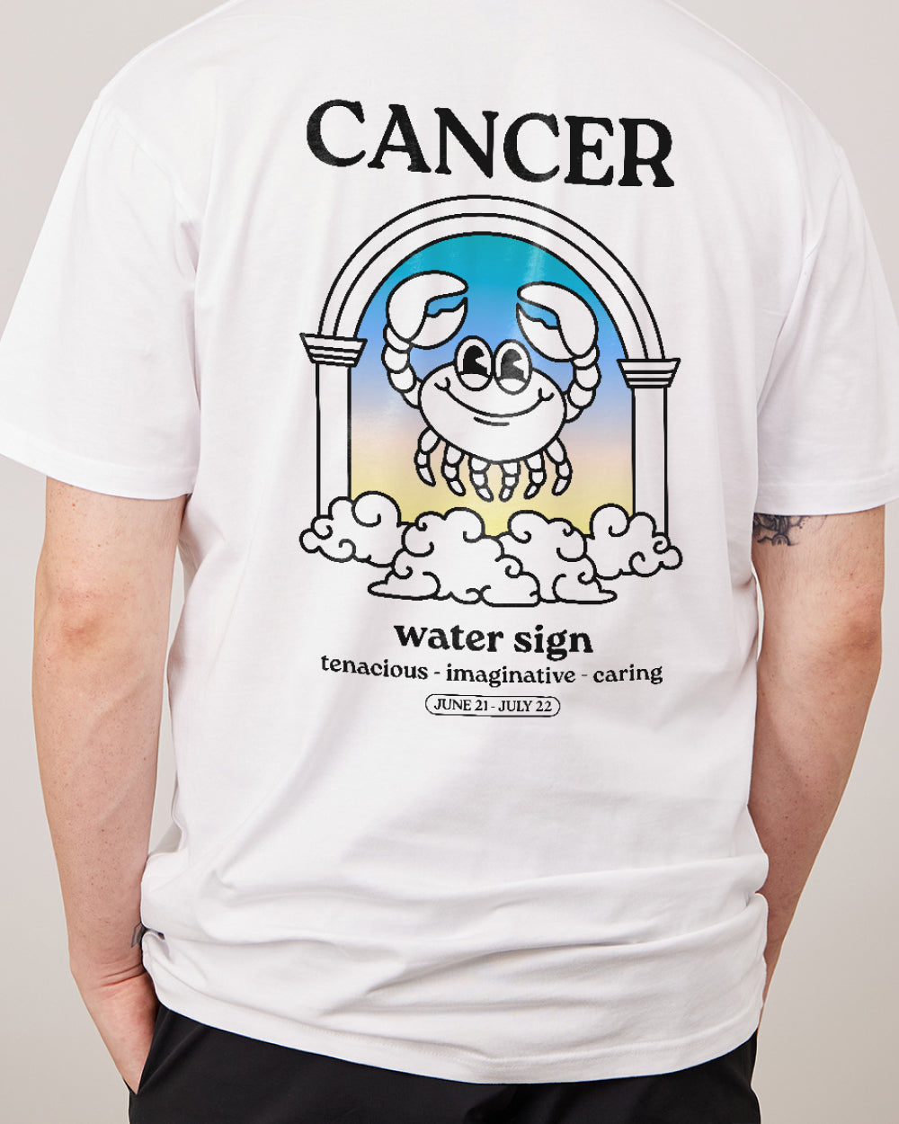 Cancer T-Shirt Australia Online #colour_white