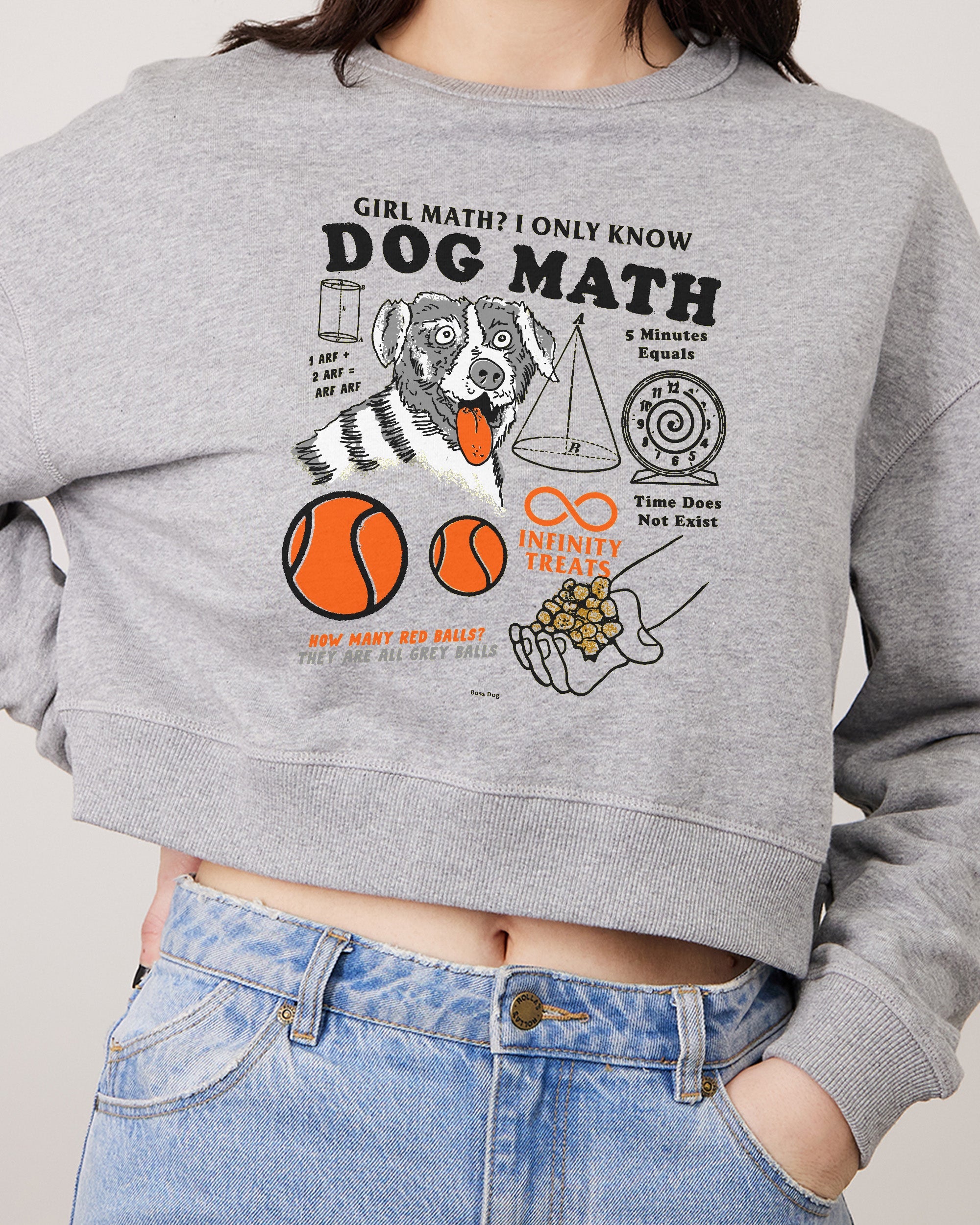 Dog Math Crop Jumper