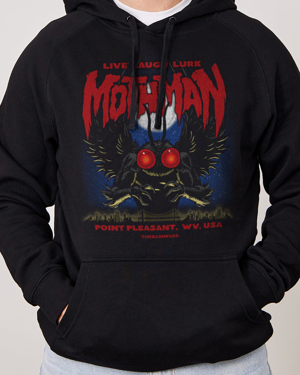 Mothman - Live Laugh Lurk Hoodie Australia Online 