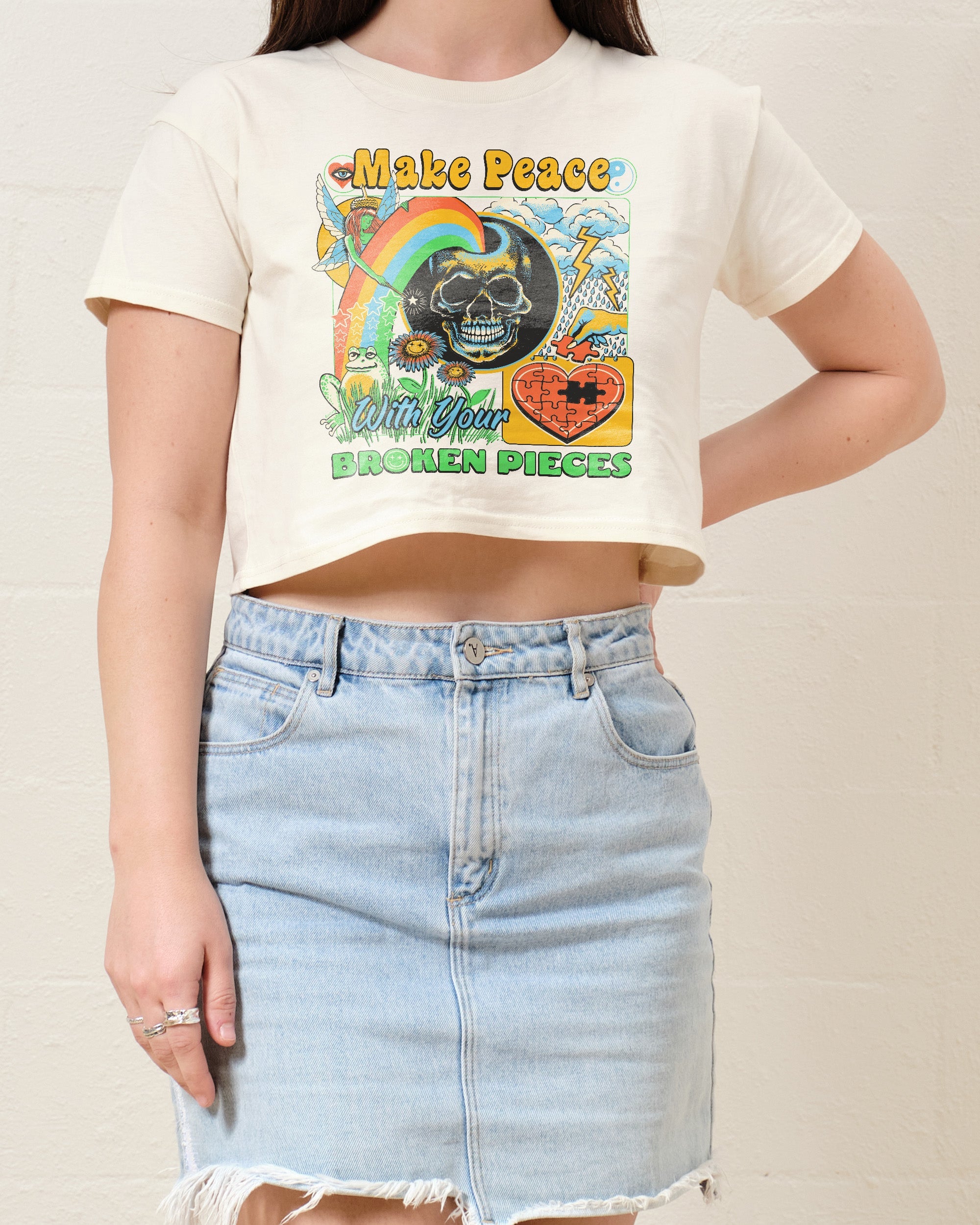 Make Peace Crop Tee