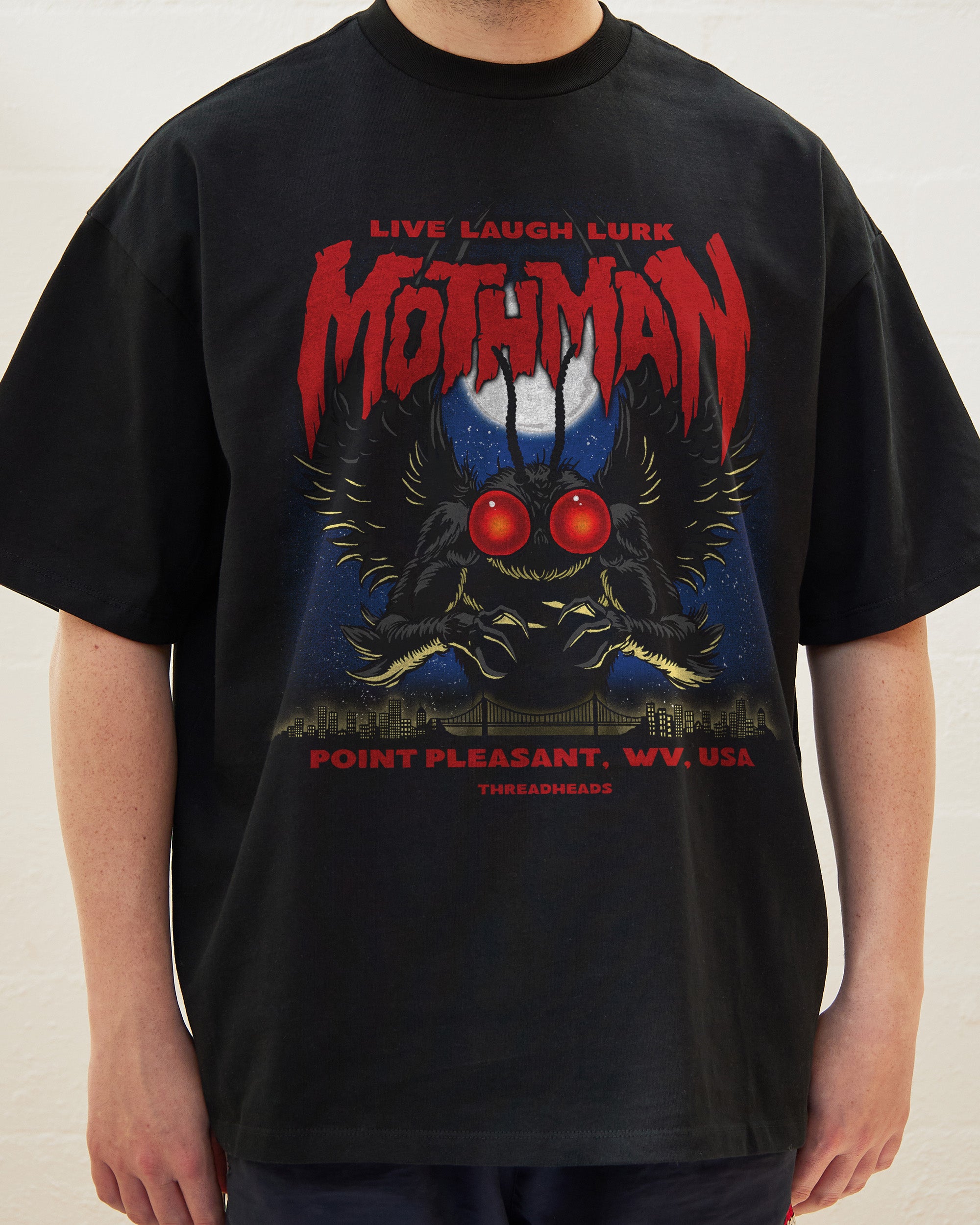 Mothman - Live Laugh Lurk Oversized Tee