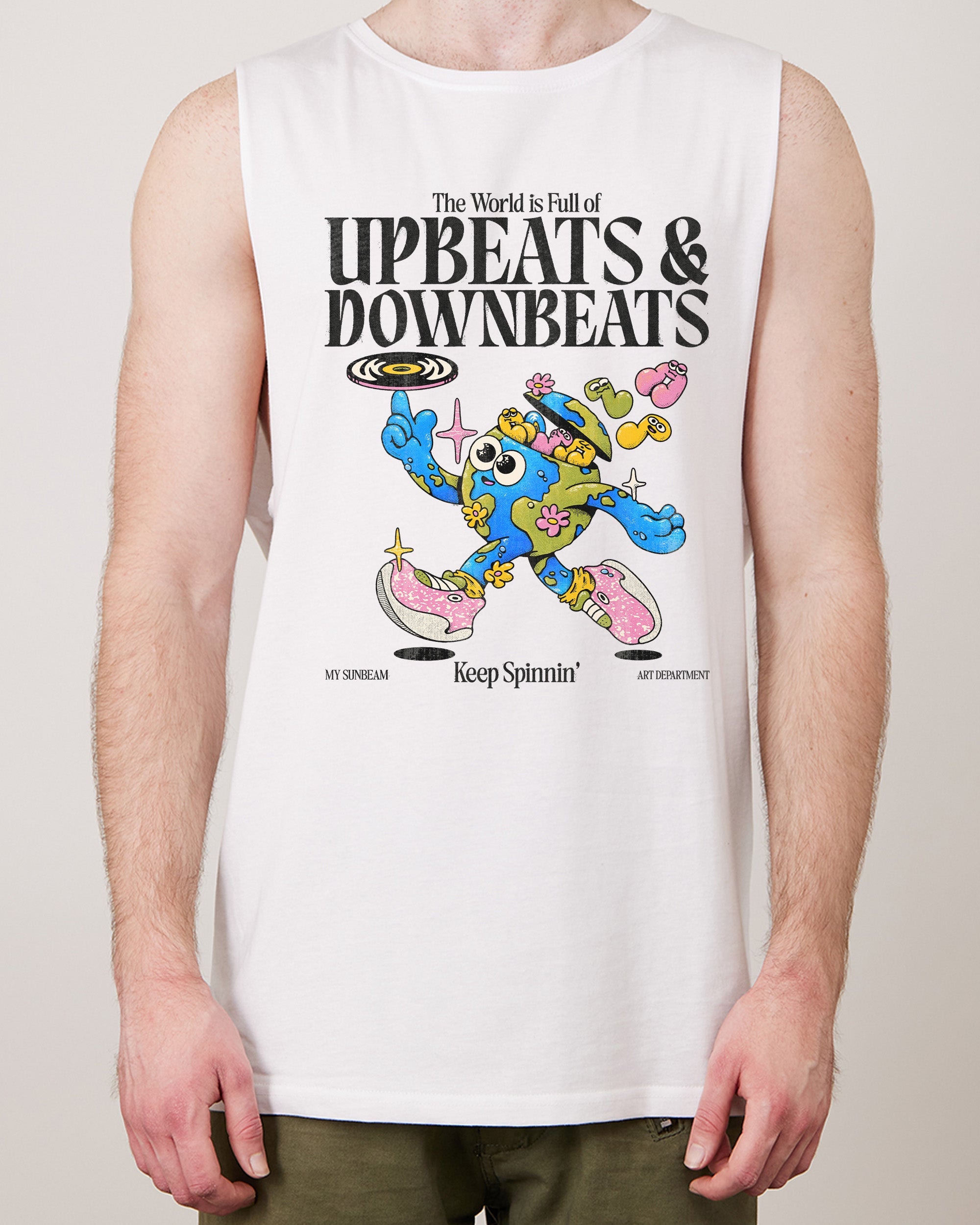 Upbeats & Downbeats Tank Australia Online White