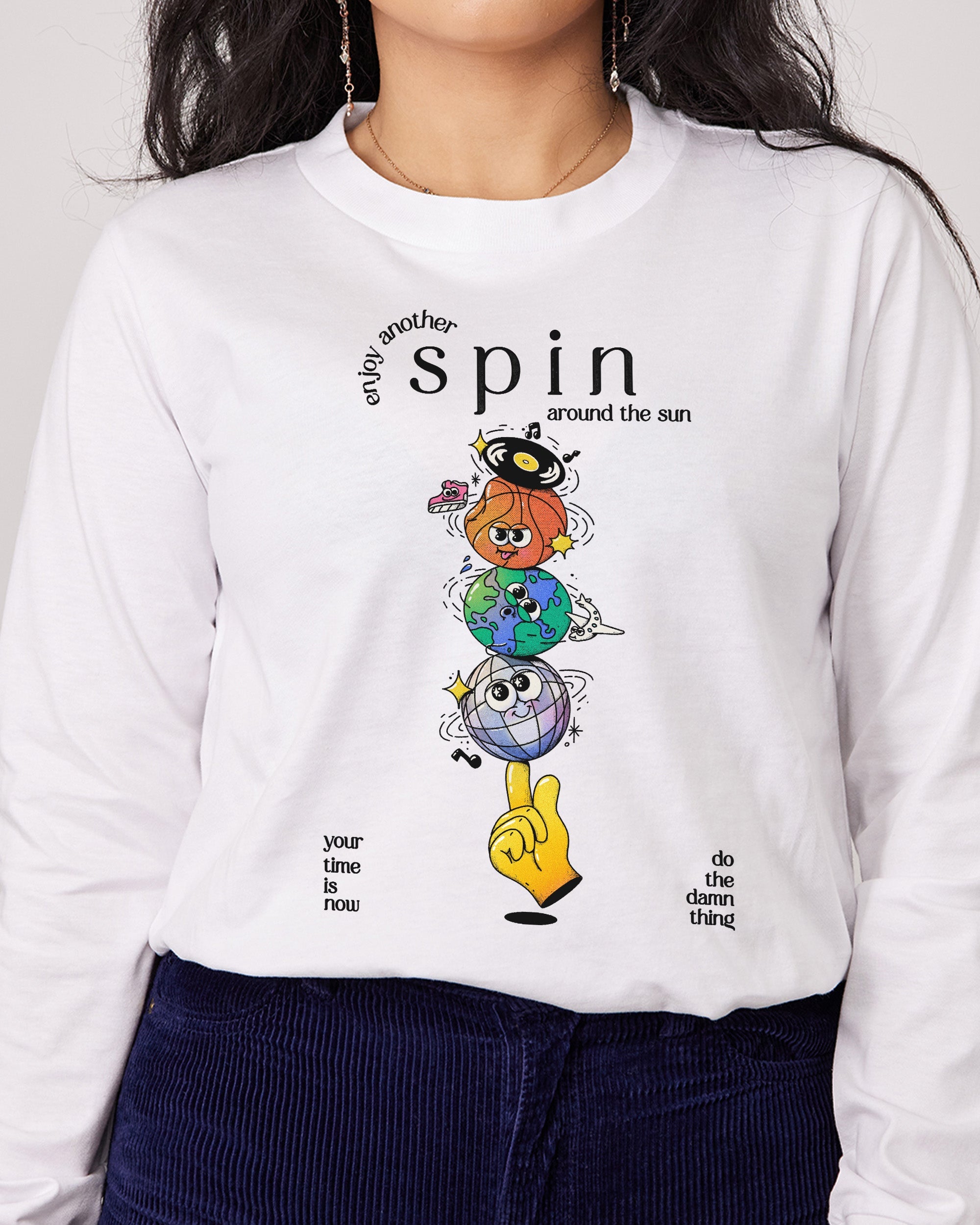 Spin Long Sleeve Australia Online White