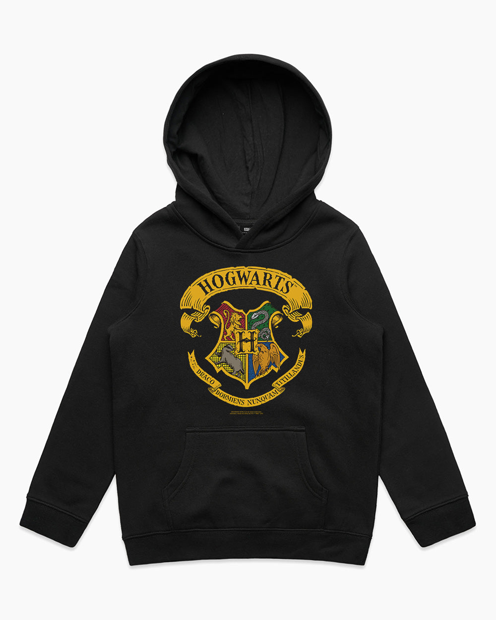 Harry Potter Sudadera Hogwarts Crest, Negro, S