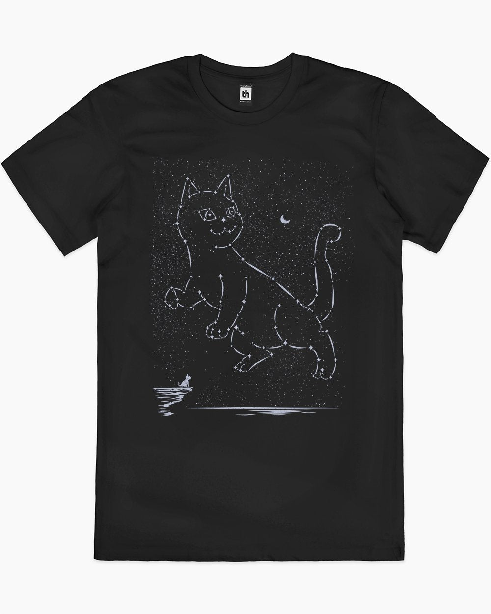 Cat Constellation T-Shirt Australia Online #colour_black