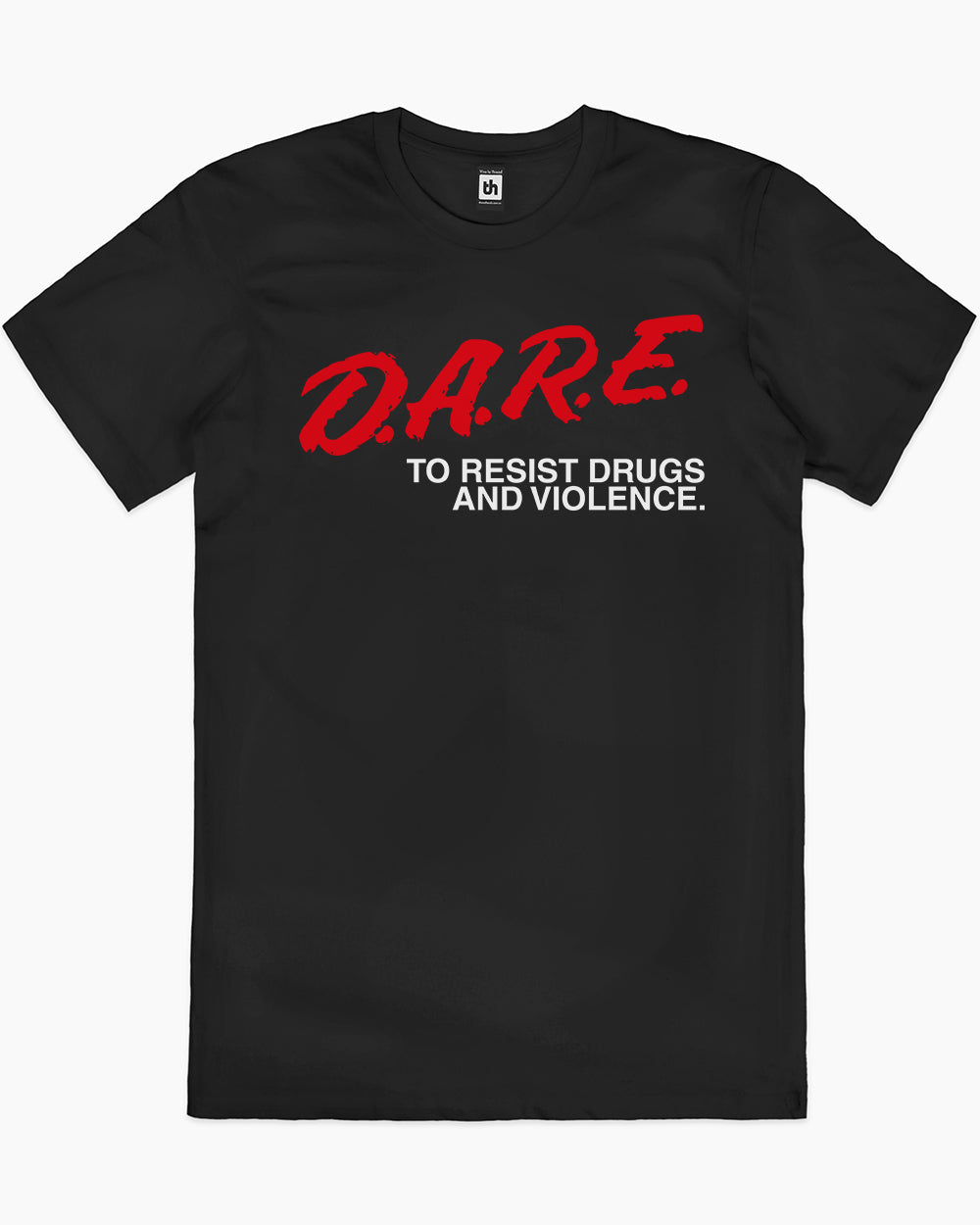 DARE to Resist Drugs and Violence T-Shirt Australia Online #colour_black