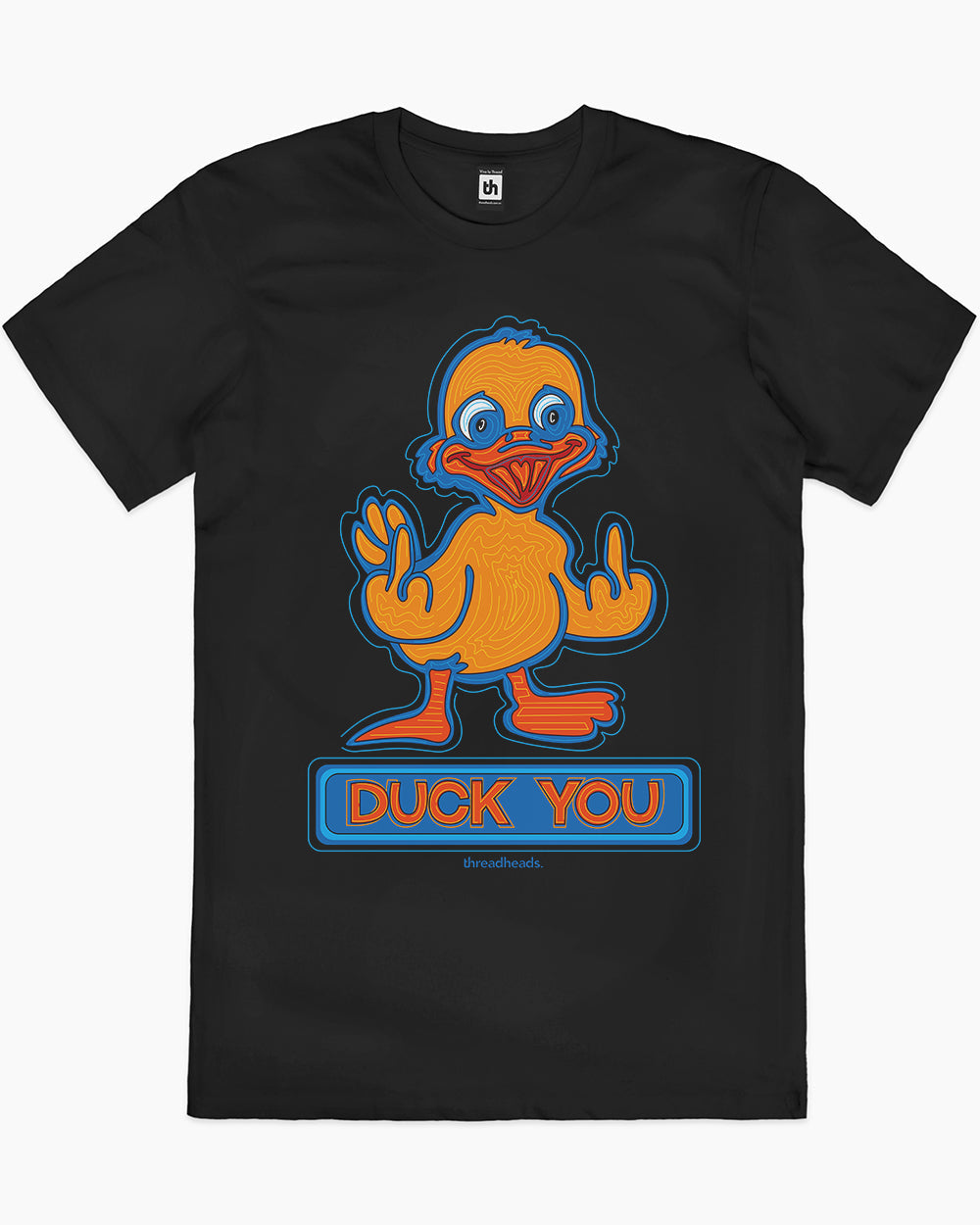 Duck You T-Shirt Australia Online #colour_black