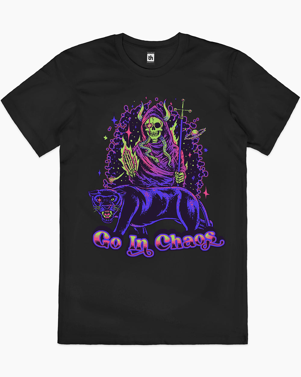 Go in Chaos T-Shirt Australia Online #colour_black