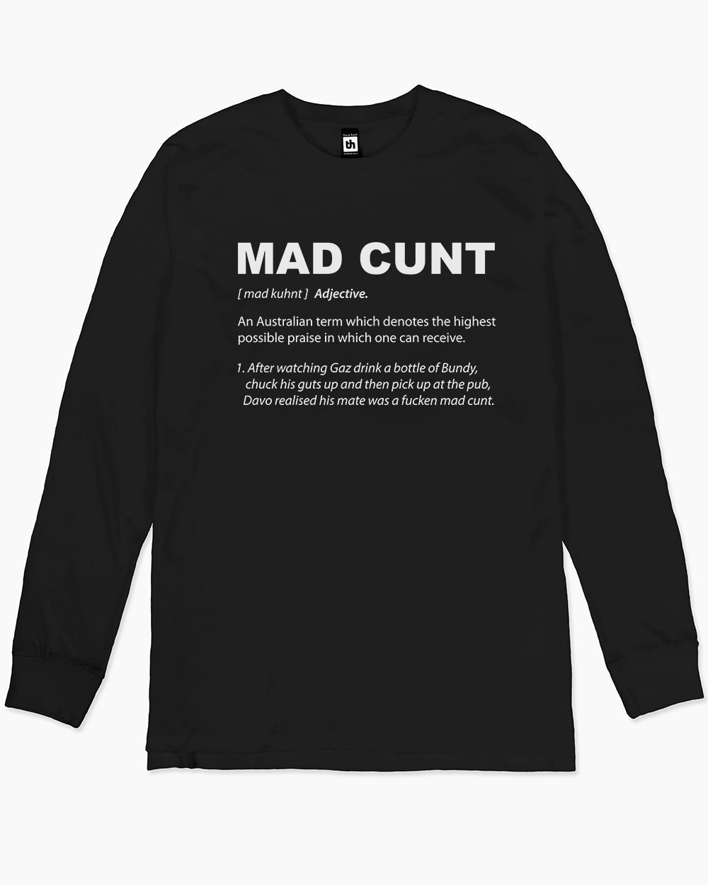 Mad Cunt Long Sleeve Australia Online #colour_black