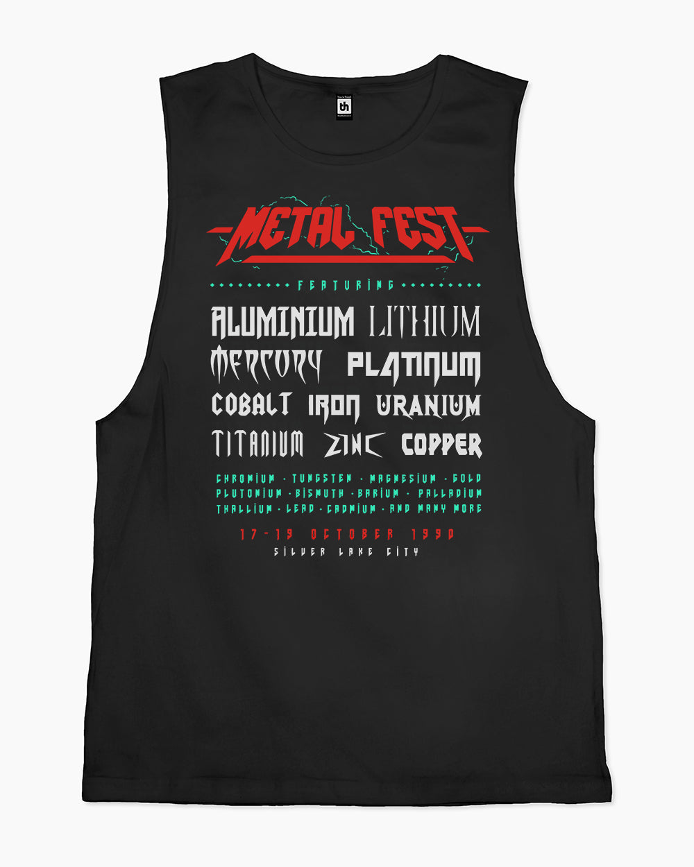 Metal Fest Tank Australia Online #colour_black