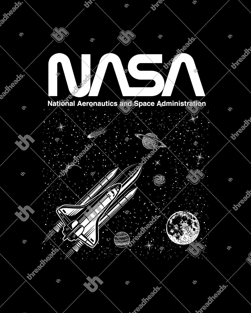 NASA Galaxy Crop Tee