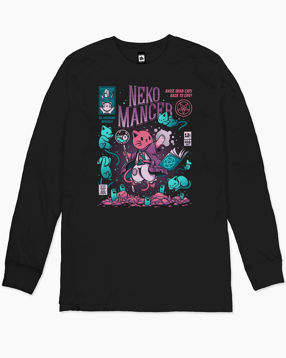 Nekomancer Long Sleeve Australia Online #colour_black