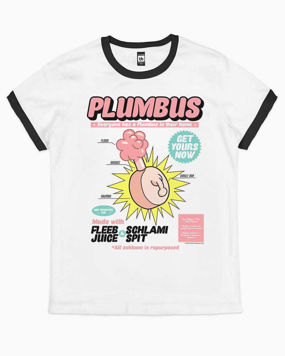 Plumbus T-Shirt Australia Online#colour_blackringer