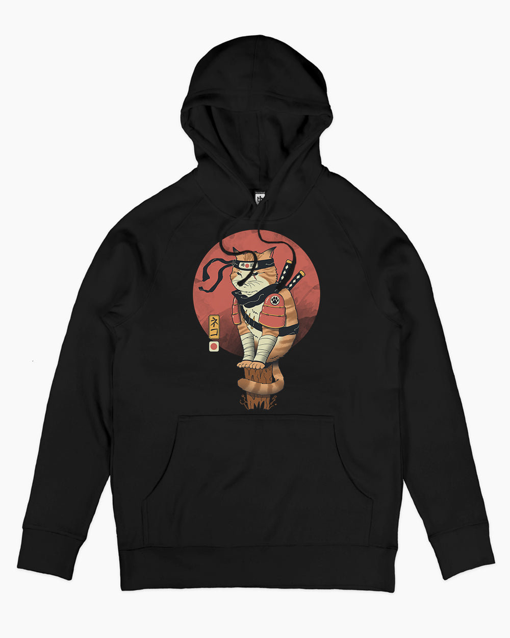 Shinobi Cat Hoodie Australia Online #colour_black