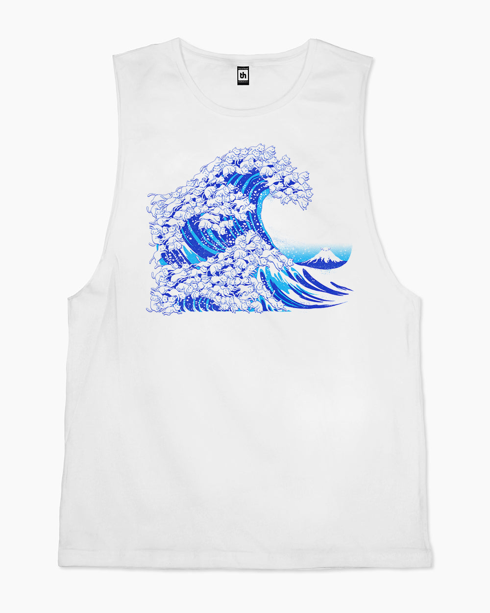 Kanagawa Cat Wave Tank Australia Online #colour_white