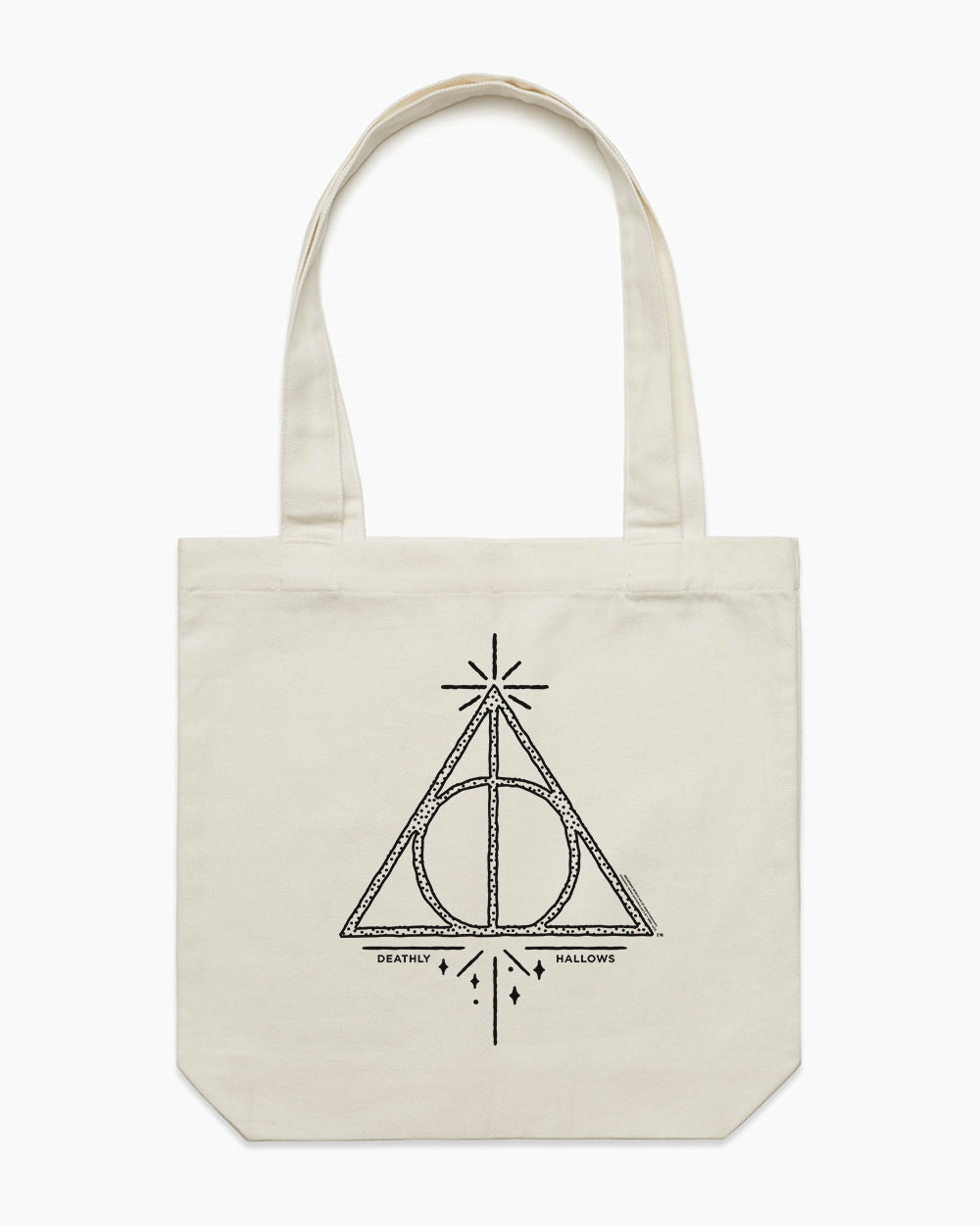 Deathly Hallows Logo Tote Bag Australia Online #colour_natural