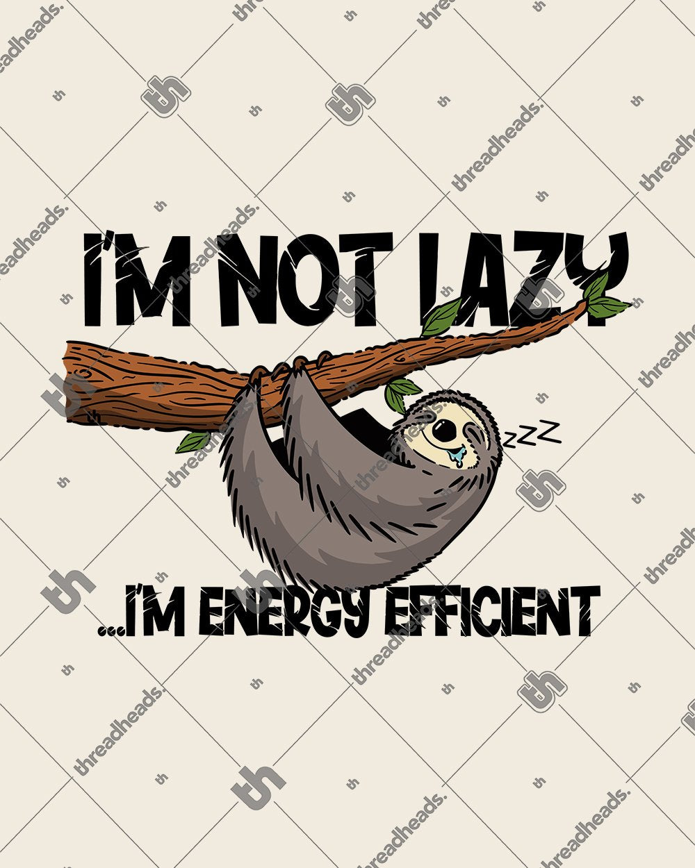 Energy Efficient Sloth Tote Bag