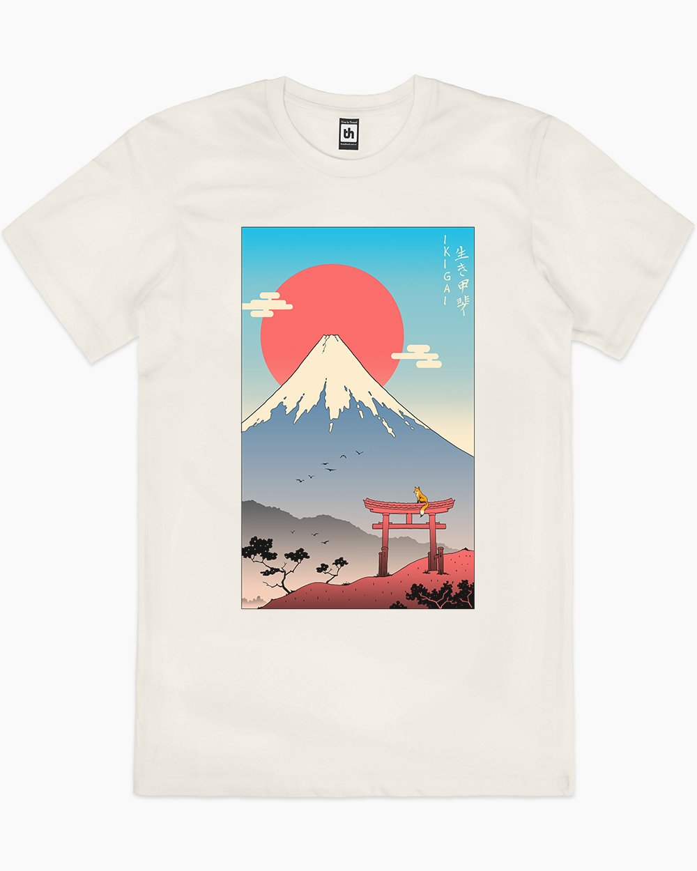 Ikigai in Mt Fuji T-Shirt Australia Online #colour_natural