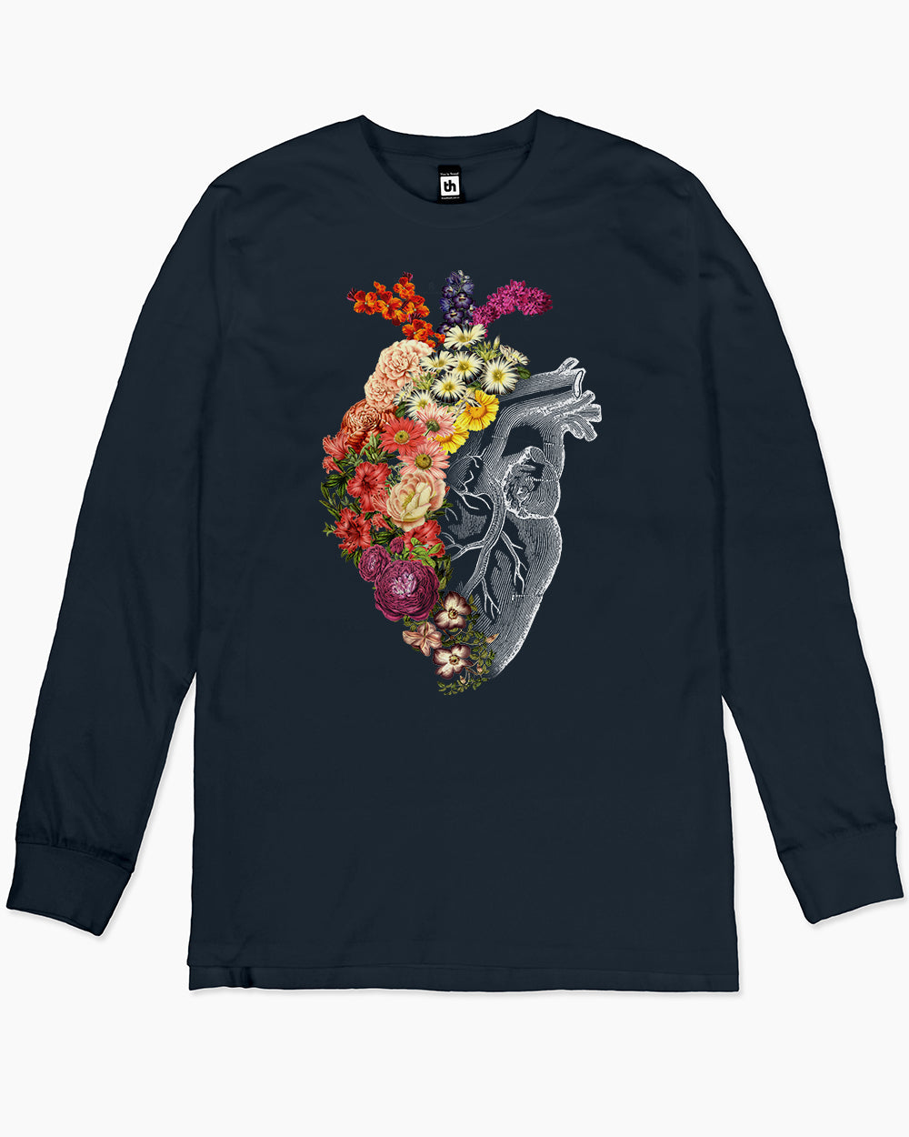 Flower Heart Spring Long Sleeve Australia Online #colour_navy