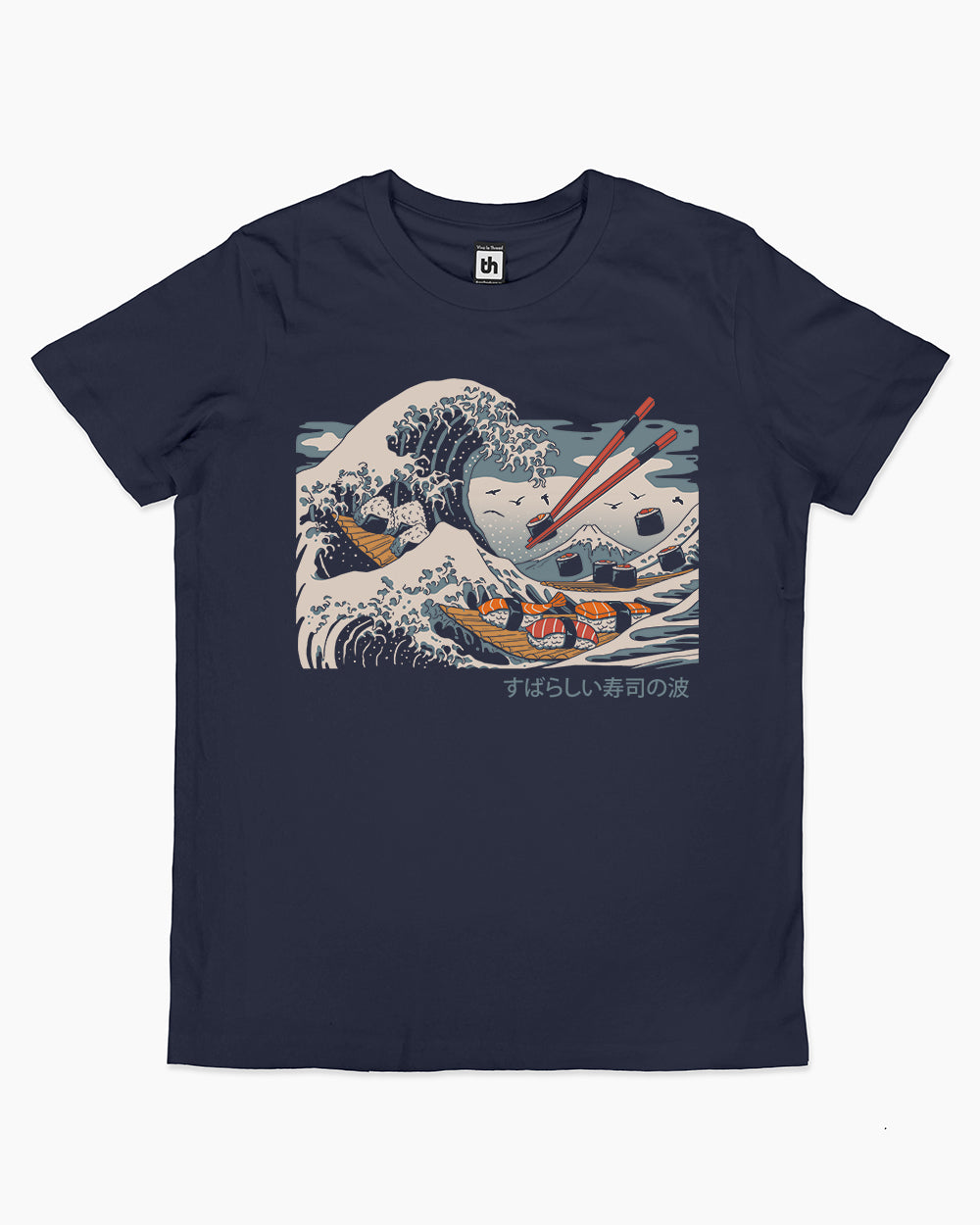 The Great Sushi Wave Kids T-Shirt Australia Online #colour_navy