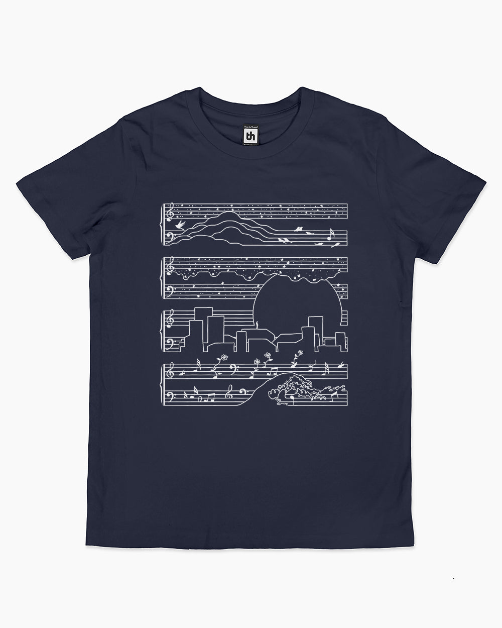 The Moonlight Sonata Kids T-Shirt Australia Online #colour_navy