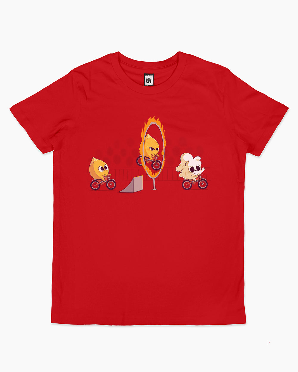 Fire Stunt Kids T-Shirt Australia Online #colour_red