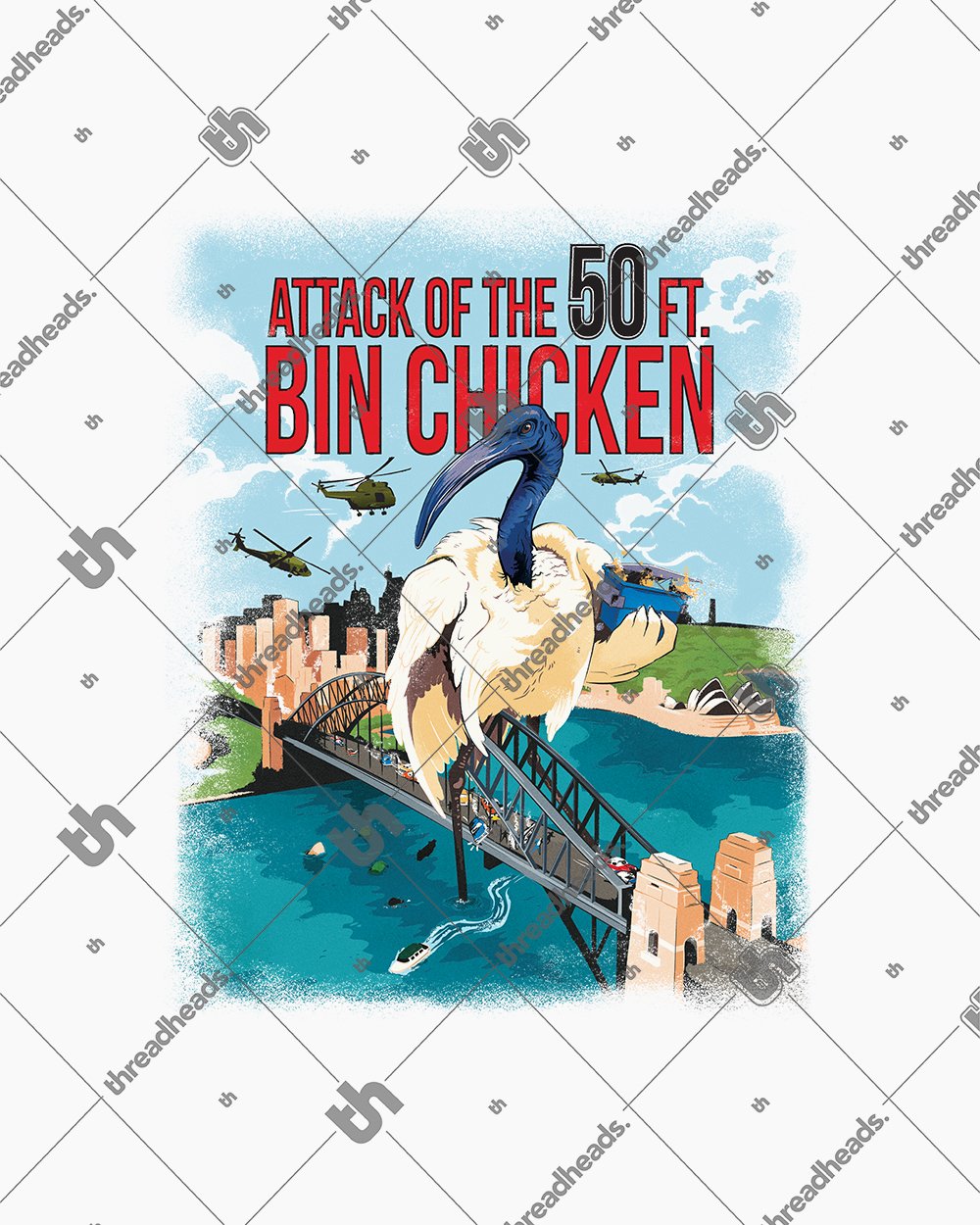 Attack of the 50ft Bin Chicken T-Shirt