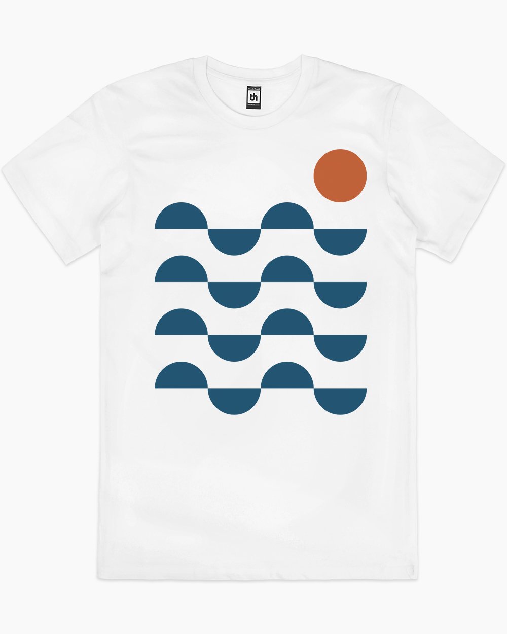 Regular Waves T-Shirt Australia Online #colour_white