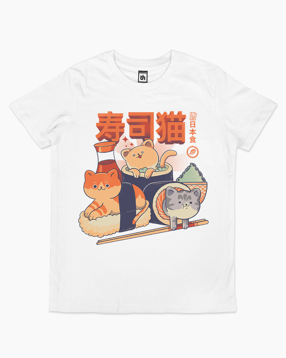 Sushi Cats Kids T-Shirt Australia Online #colour_white