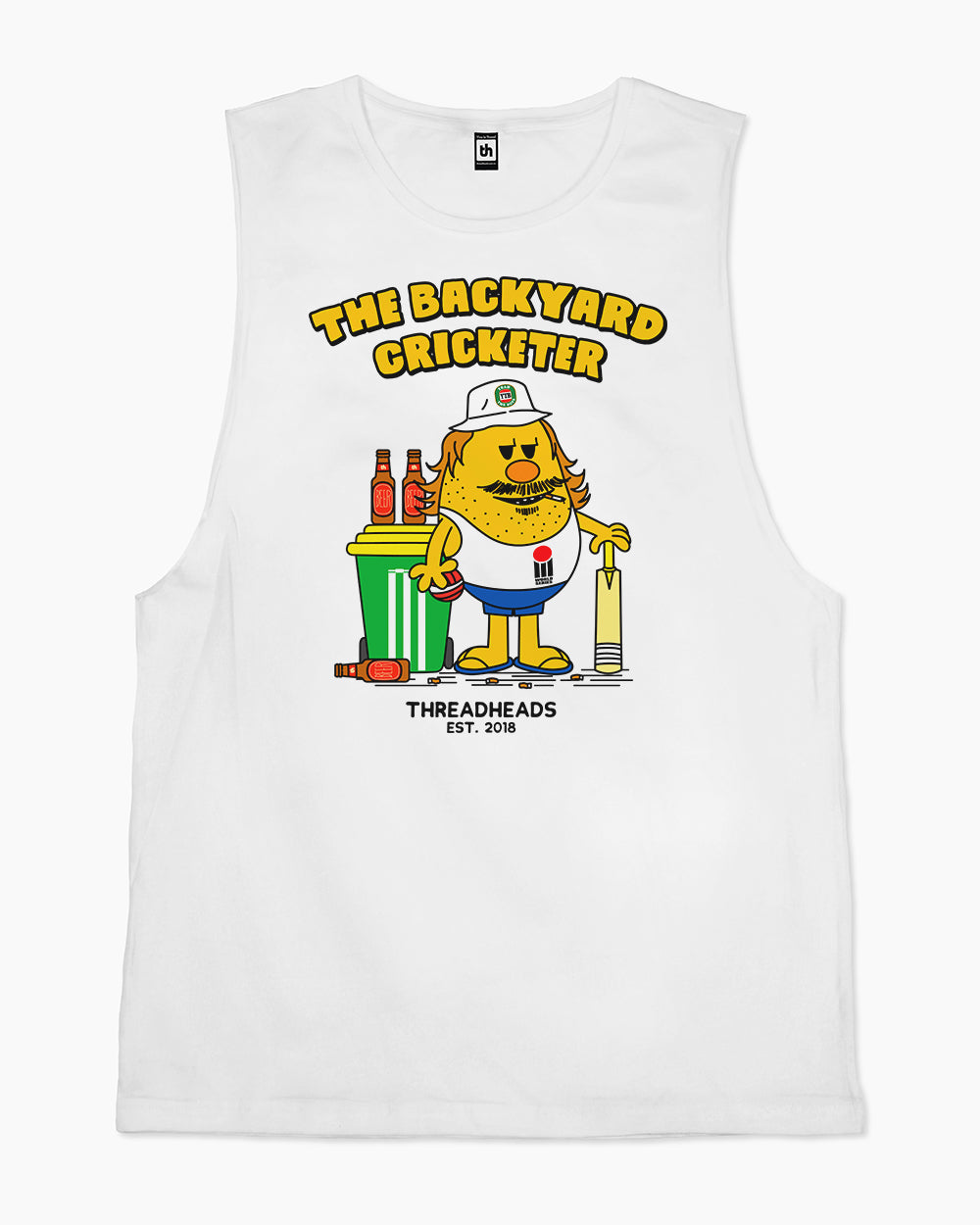 The Backyard Cricketer Tank Australia Online #colour_white