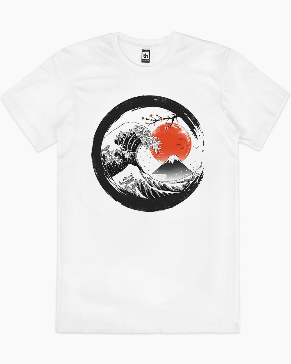 The Great Sumi Wave T-Shirt Australia Online #colour_white