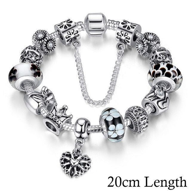 European 925 Silver Charm Bracelet