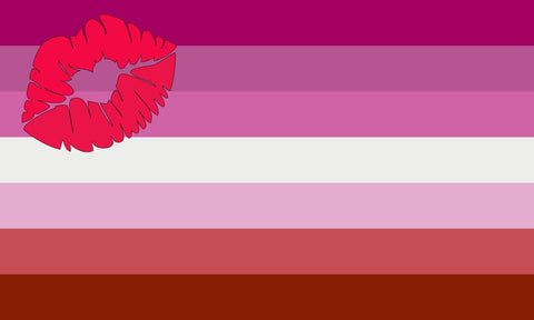 lesbian lipstick flag