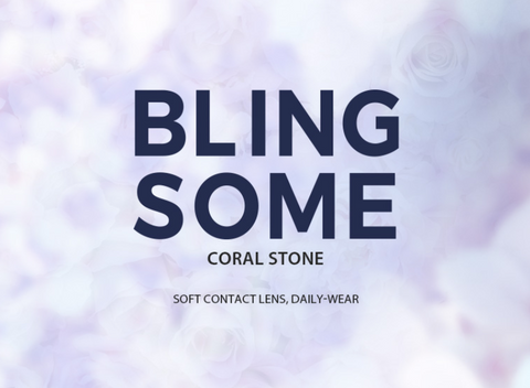 Olens Bling Some Coral Stone Color Contact Lens