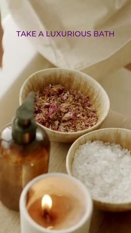 Take a long bath with detoxing salts