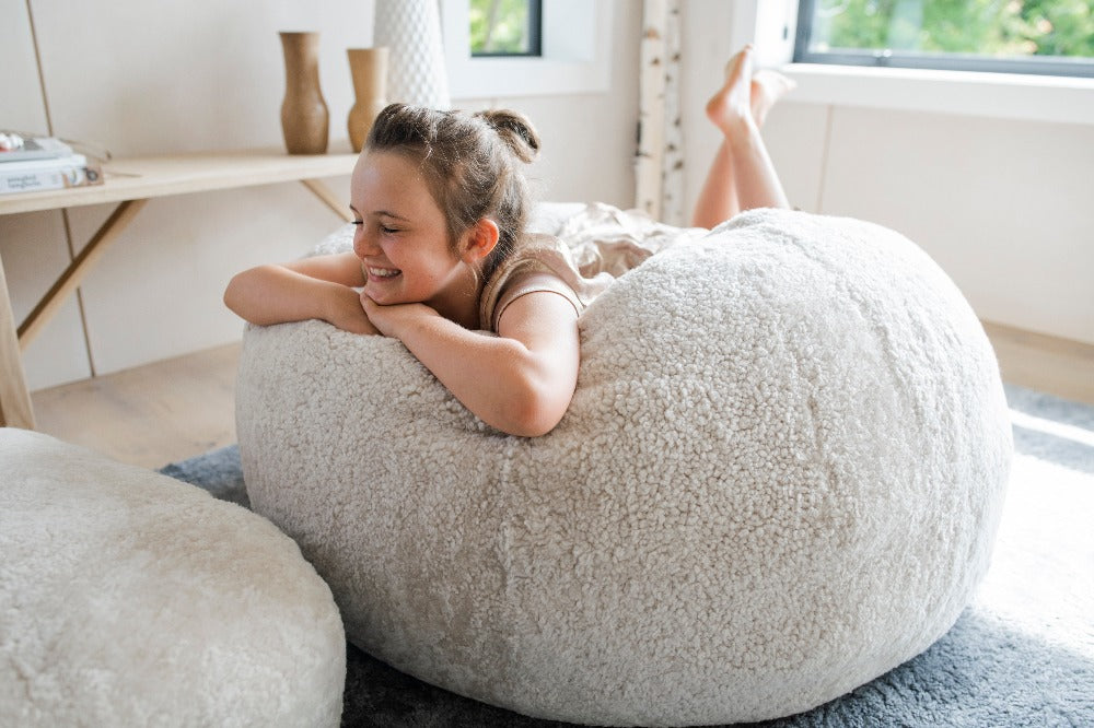 Designer Bean Bag Fur bean bag sofa Without Beans Very Attractive And  Luxury fur and leather Beanbag bed bean bag Lounger bean bag couch best  beanbag Jumbo Size Bean Bag Cover bean