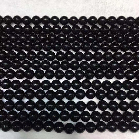 White & Black 7mm Dotted Round Glass Beads | Hackberry Creek