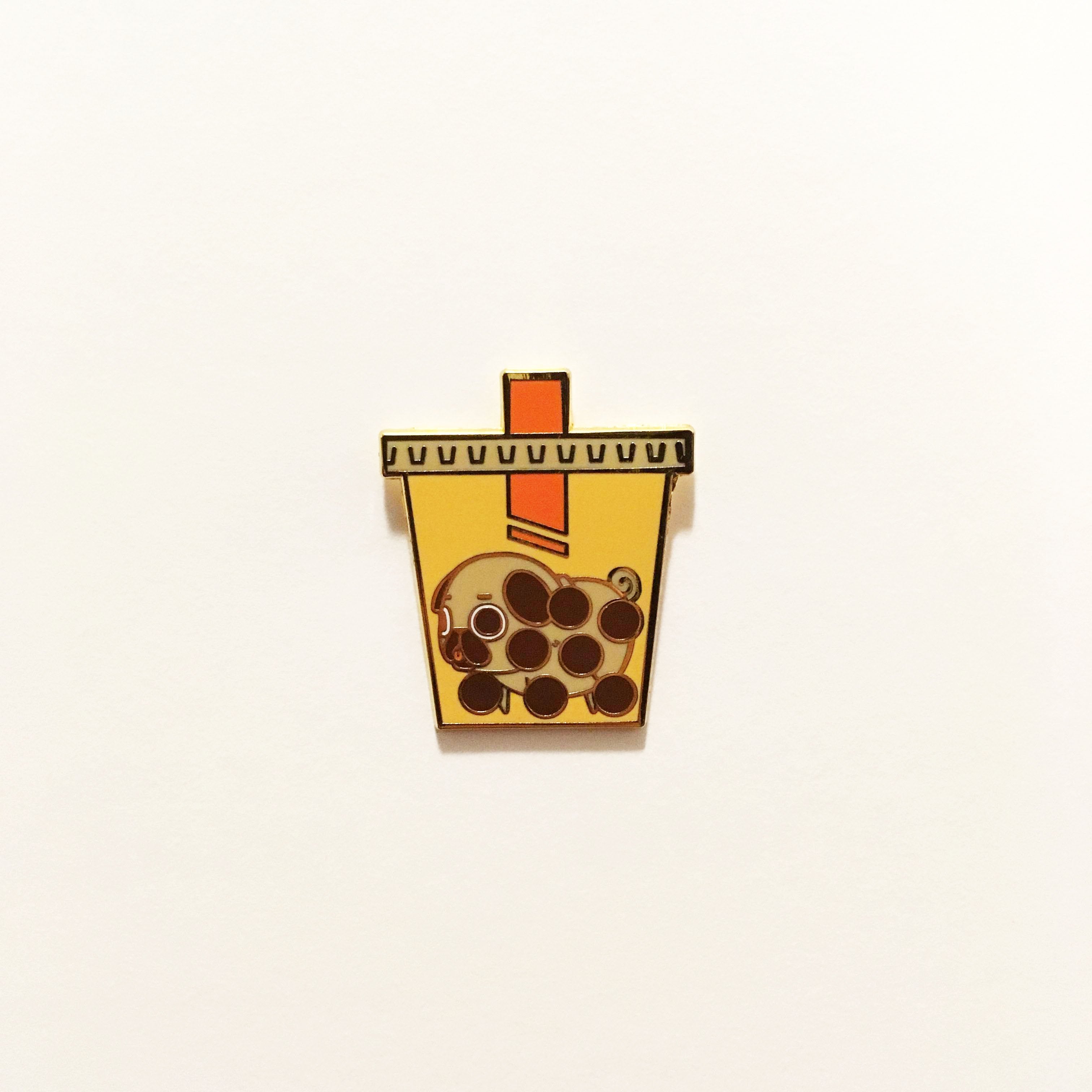 Puglie Bubble Tea Enamel Pin