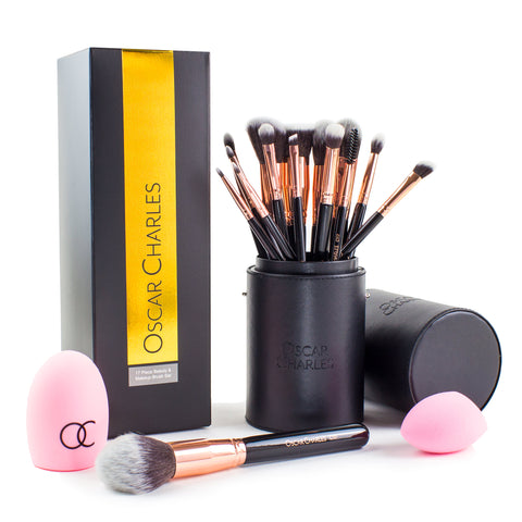 oscar charles makeup brush set gift set for ladies birthday beauty set