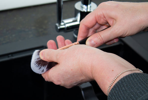 Cleaning your makeup brushes