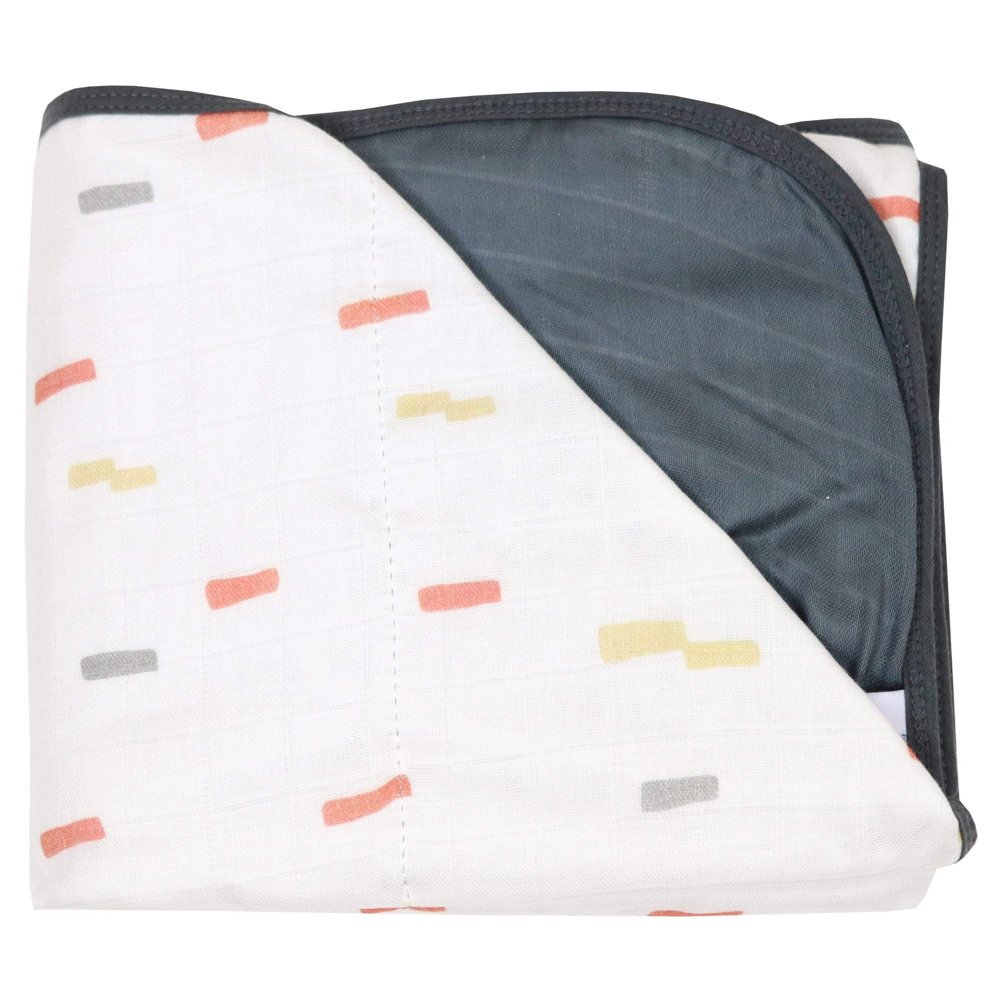 Muslin Throw Blanket Reversible - Terracotta/Cream - The Sleepy Goose