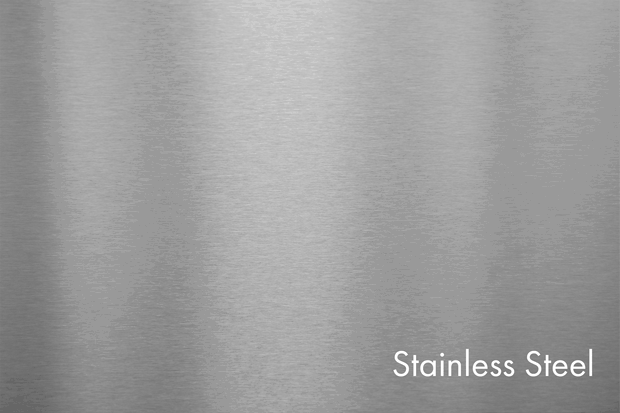 DuraSnow® Stainless Steel compared with standard stainless steel.